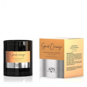 Natūrali aromaterapinė sojos žvakė APIS "SPICED ORANGE "