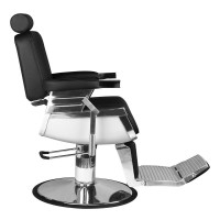 Barber krėslas HAIR SYSTEM ROYAL X, juodos spalvos