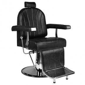 Barber krėslas Hair System SM138, juodos spalvos
