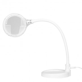 Kosmetologinė stalinė LED lempa - lupa ELEGANTE 2014-2R 30 SMD 5D