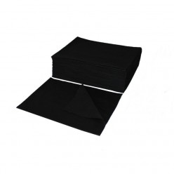 Vienkartiniai rankšluosčiai 50 vnt, 70x50 cm, juodos spalvos