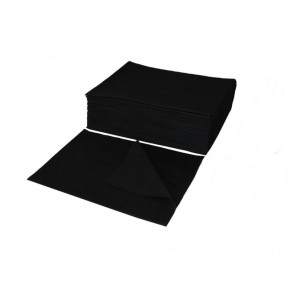 Vienkartiniai rankšluosčiai 50 vnt, 70x40 cm, juodos spalvos