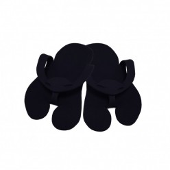 Vienkartinės šlepetės pedikiūrui, juodos, 10 porų